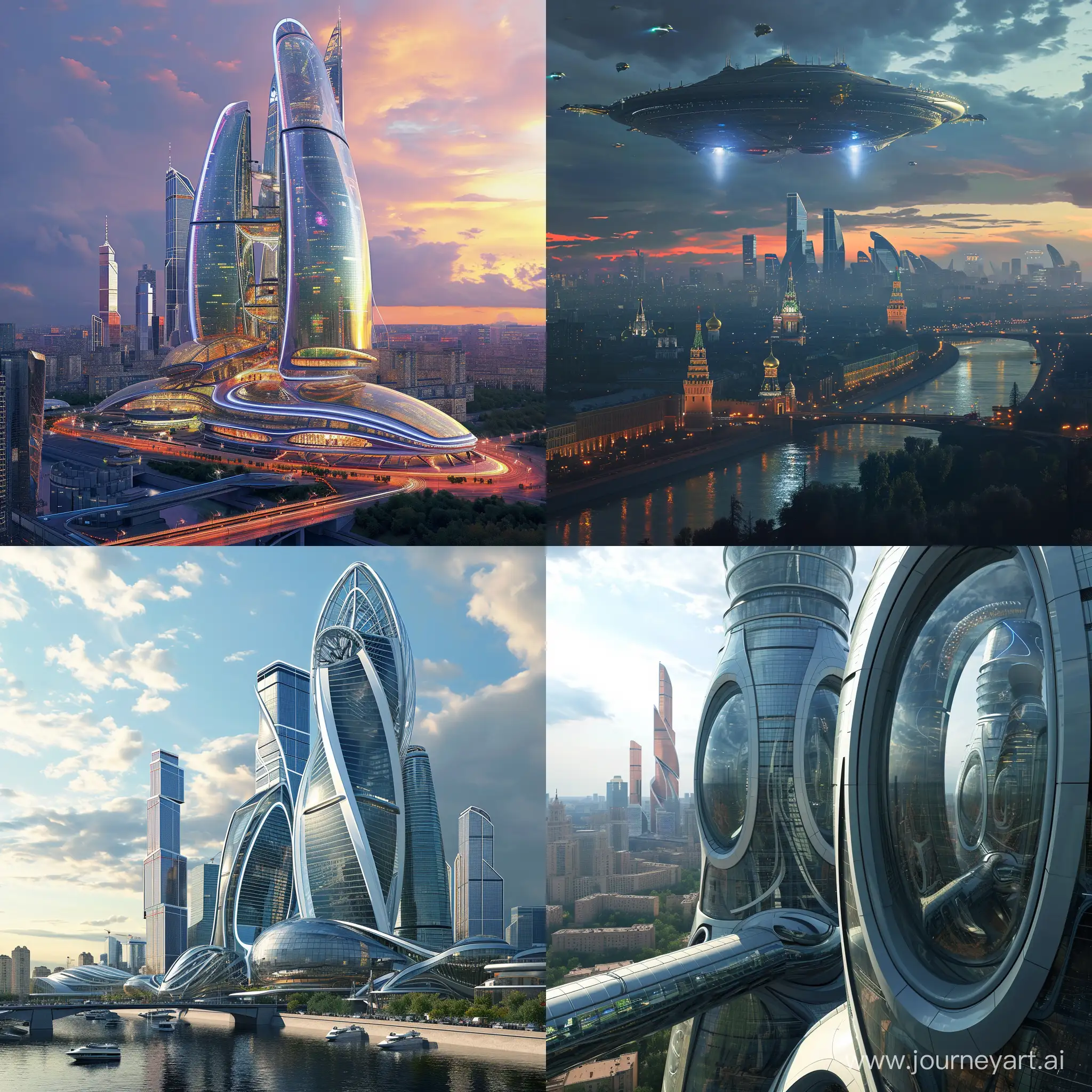 Futuristic futuristic Moscow --v 6