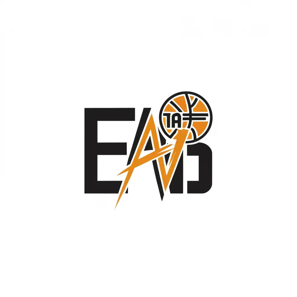 a logo design,with the text "EA4Ms", main symbol:basketball, needle,Moderate,clear background