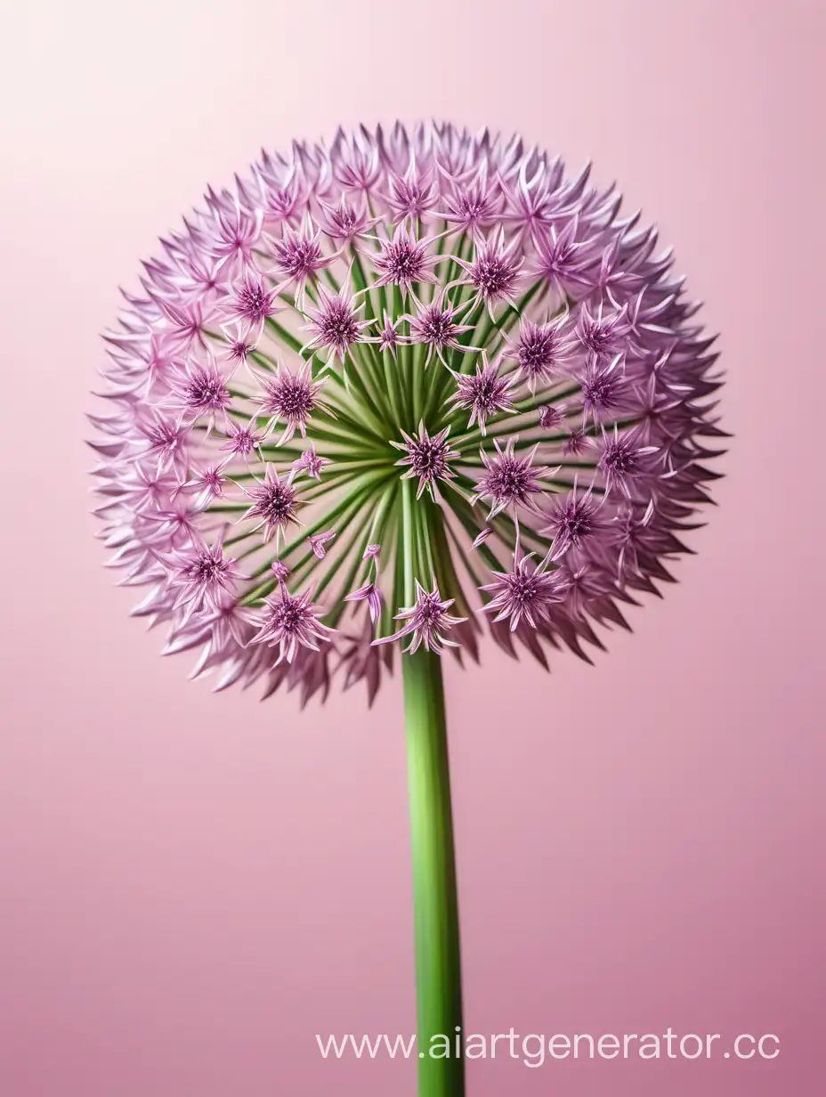 Allium 8k with details light pink background