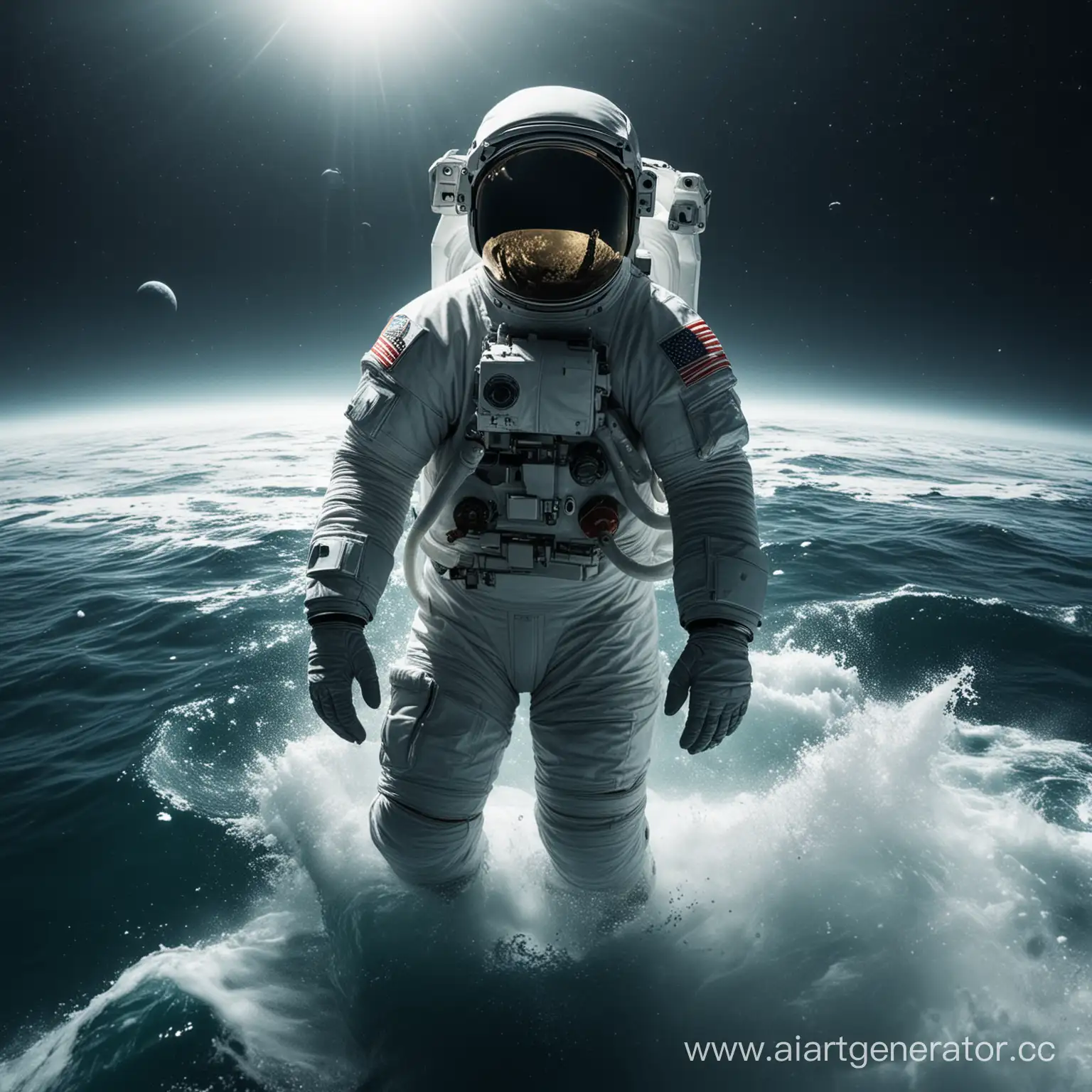 Astronaut-Explores-Underwater-Ecosystem