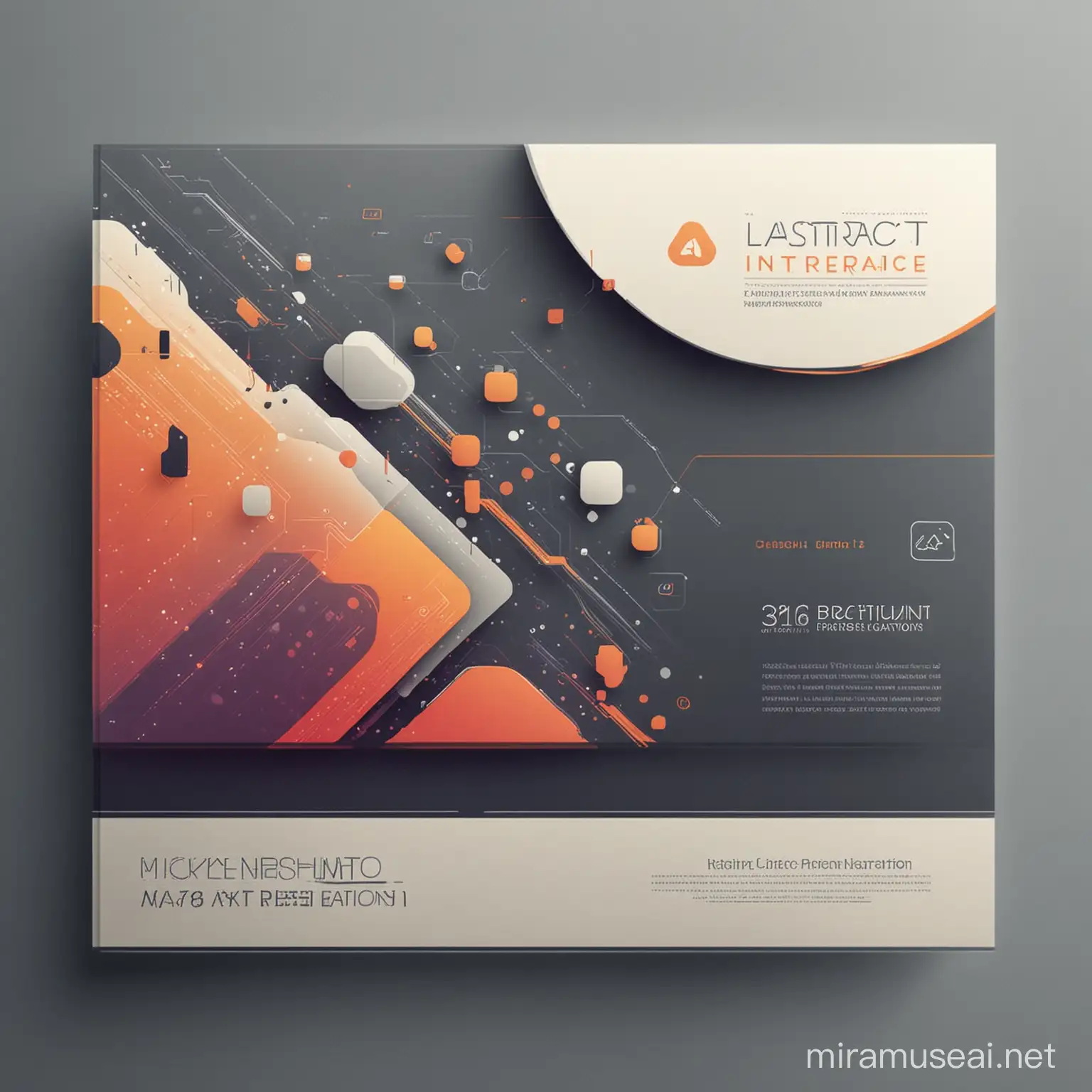 Colorful Abstract Interface Design for Presentation Cover