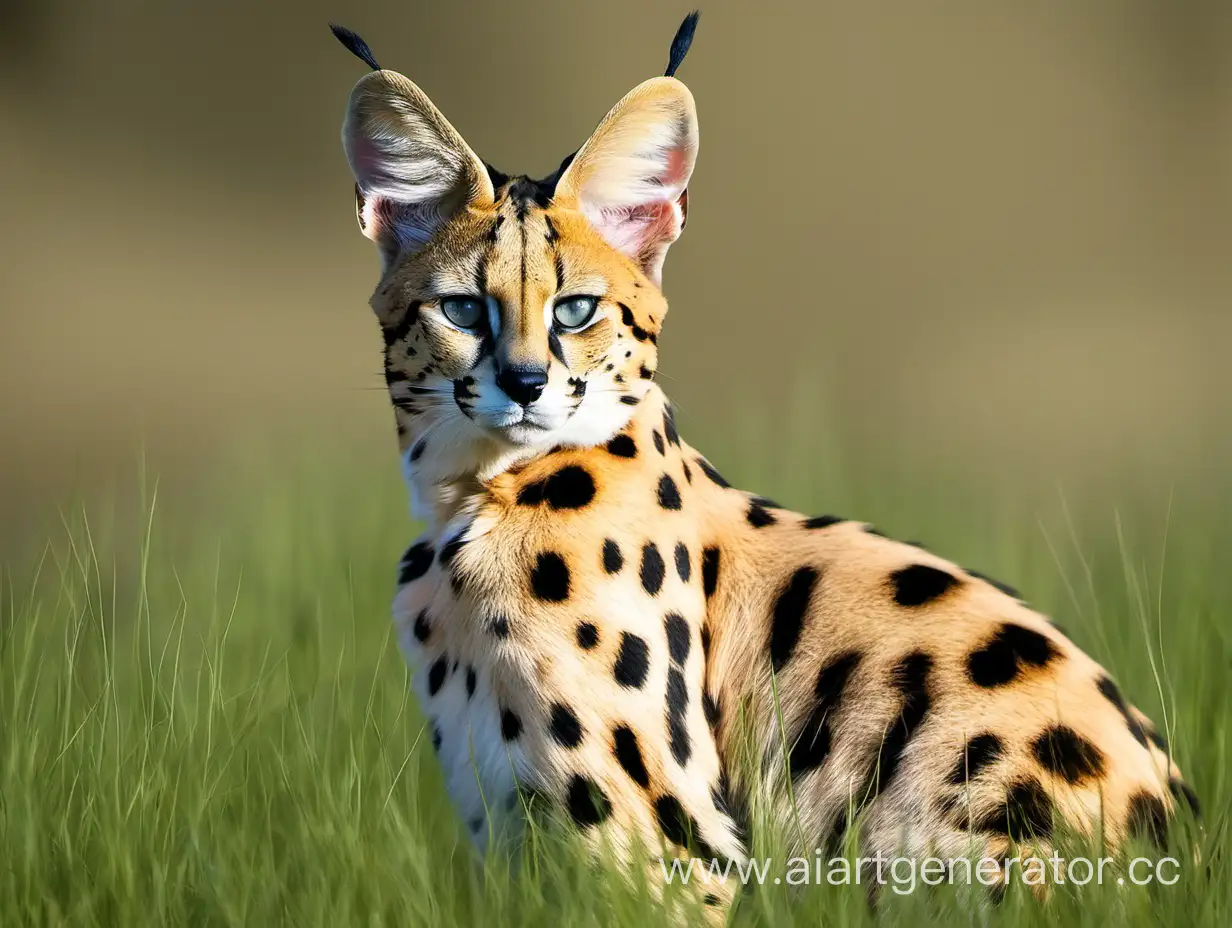 Graceful-Serval-Cat-in-Natural-Habitat