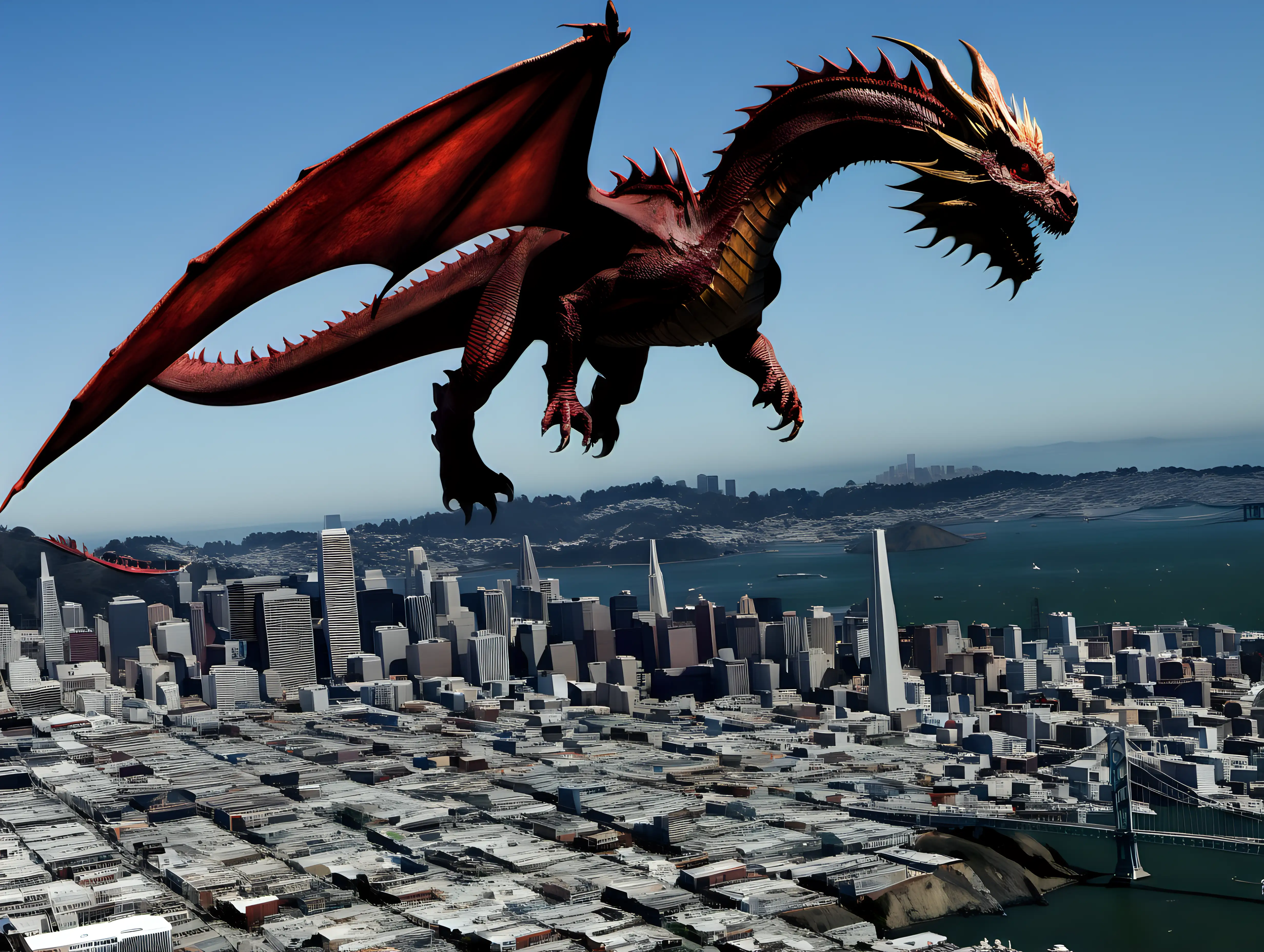 Majestic Dragons Descend Upon San Francisco in the Age of Flight