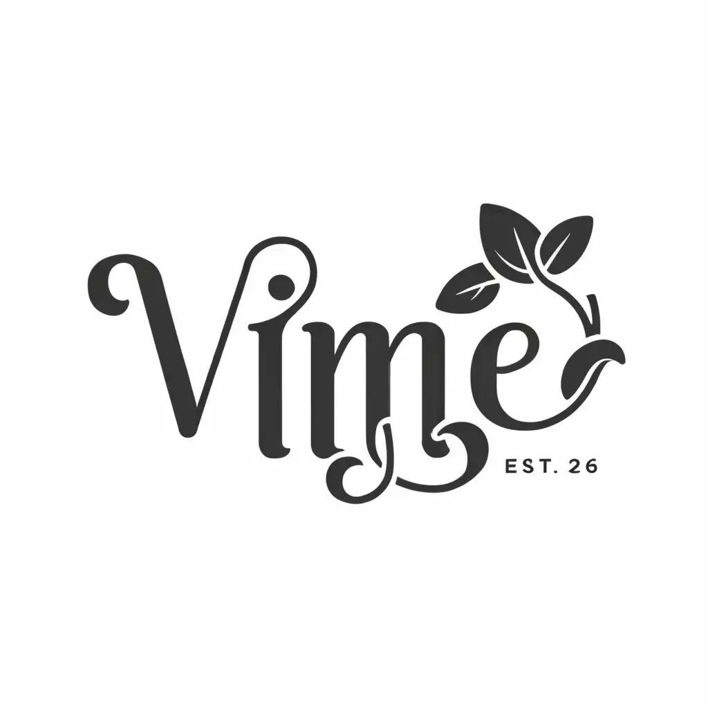 a logo design,with the text "Vine", main symbol:Vine,Moderate,clear background