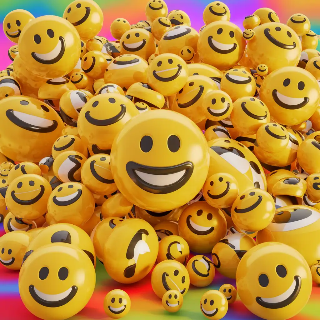 Cheerful-Smiley-Faces-Spread-Across-Bright-Gradient-Background