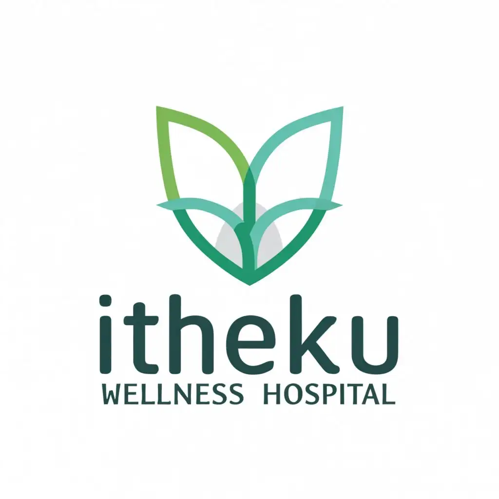 LOGO-Design-For-iTheku-Wellness-Hospital-Emblem-in-Teals-Aqua-and-Green