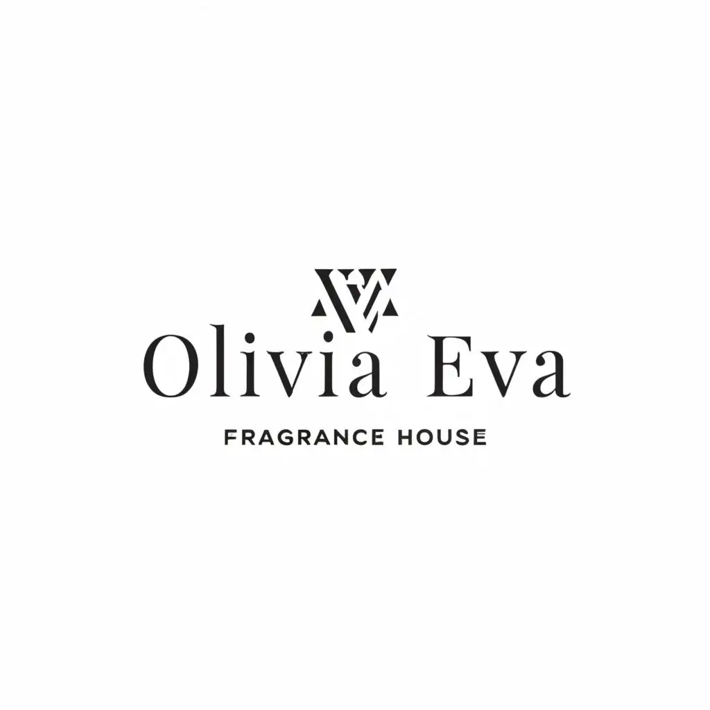 a logo design, with the text "Olivia Eva Fragrance House", main symbol:None,Moderate,clear background