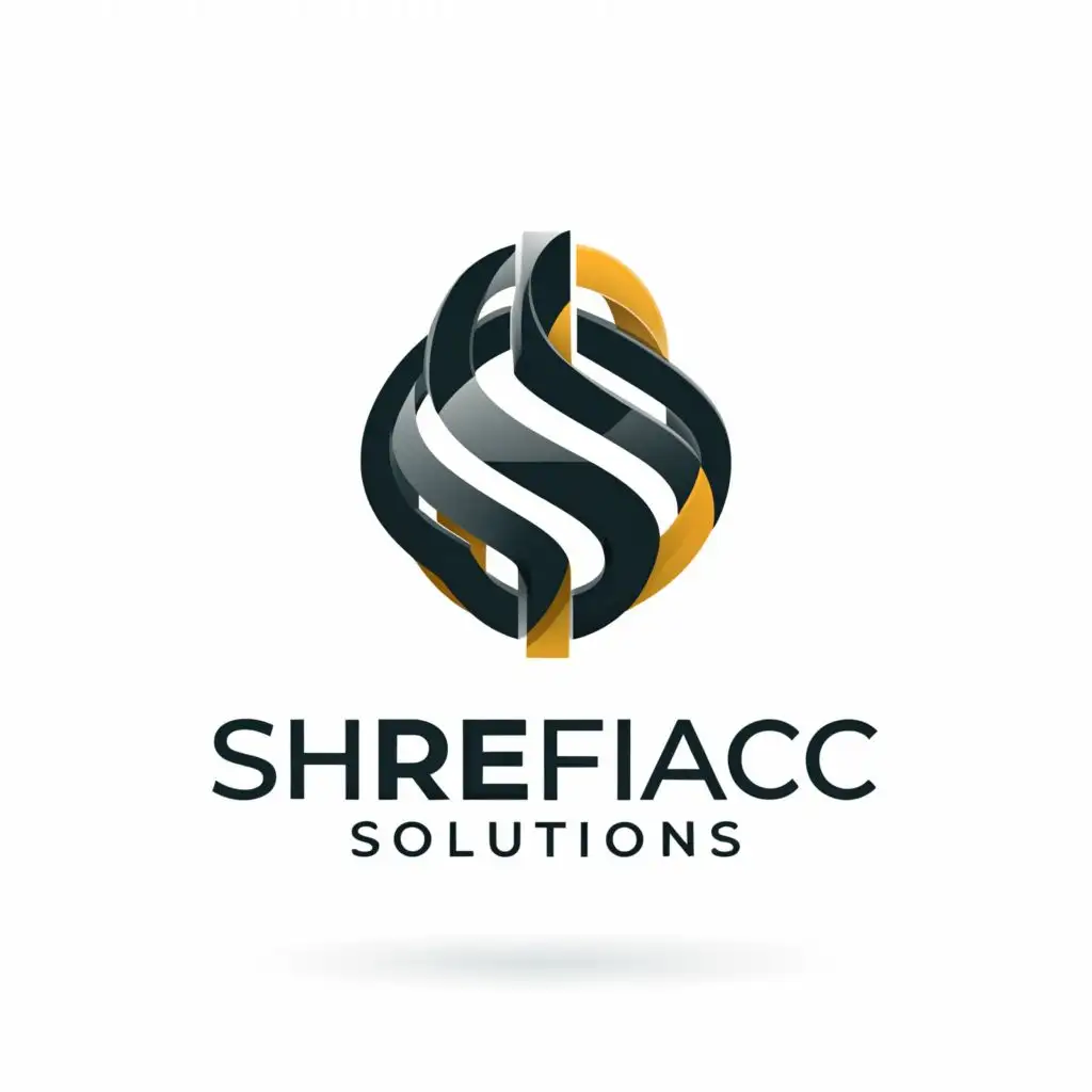 a logo design,with the text "ShreeFinAcc Solutions", main symbol:S,Moderate,be used in Finance industry,clear background