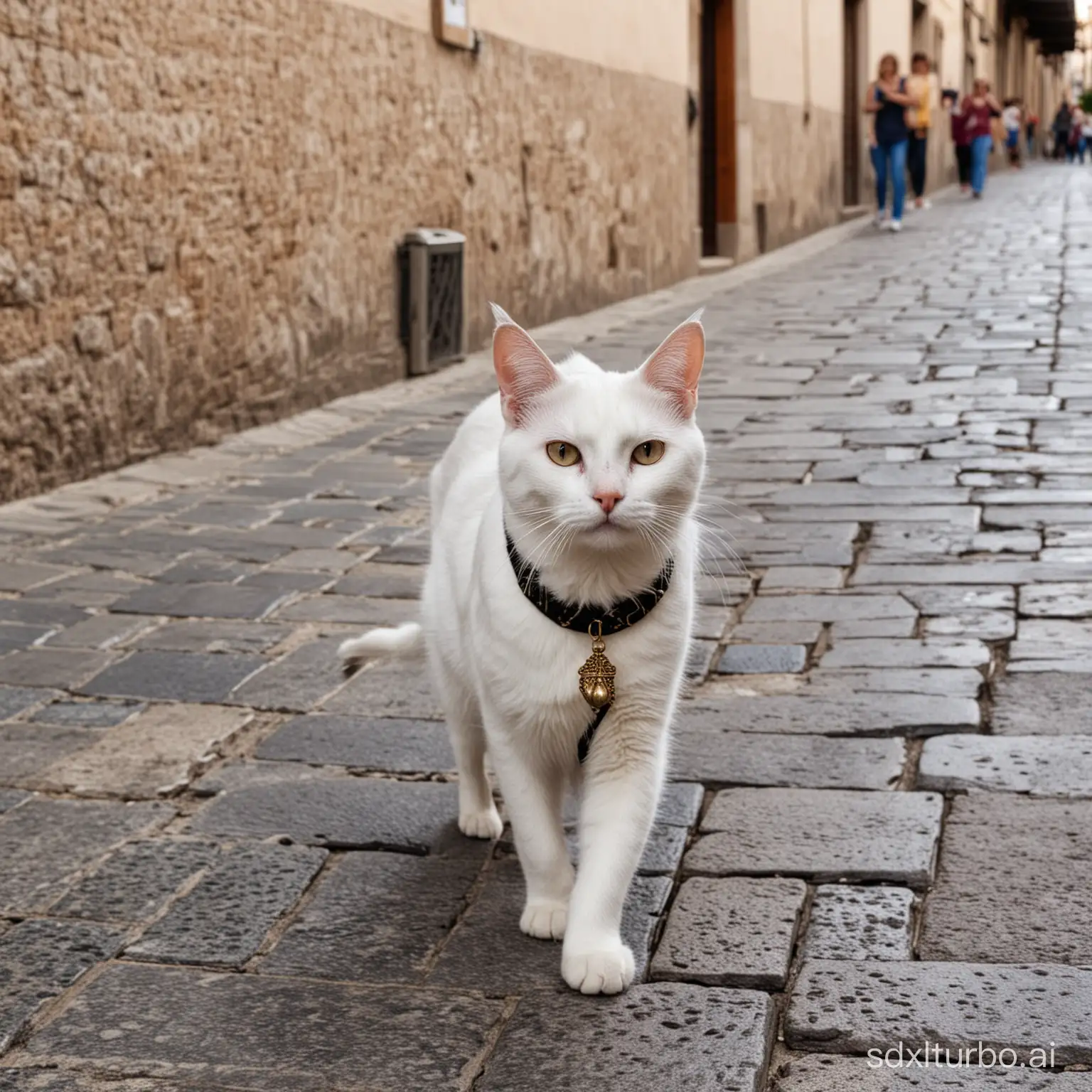 un gato en una procesion de semana santa española