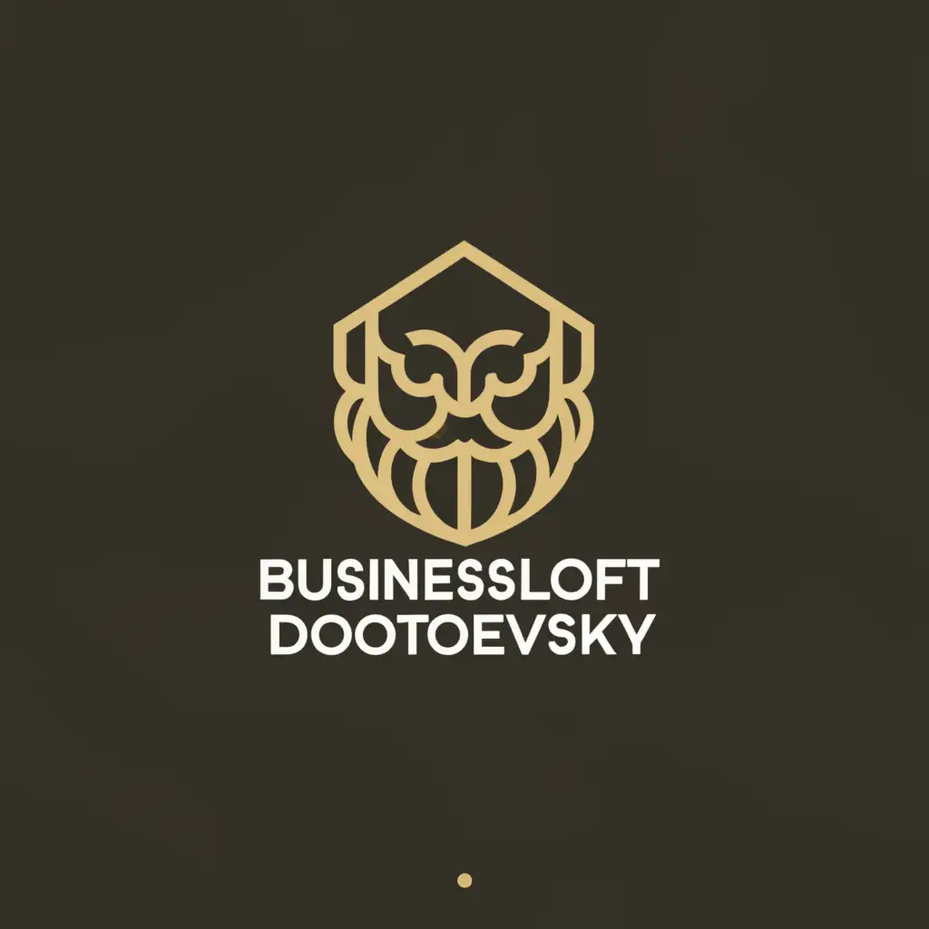 a logo design,with the text "Business loft Dostoevsky", main symbol:The city beard building business,Minimalistic,be used in Real Estate industry,clear background
