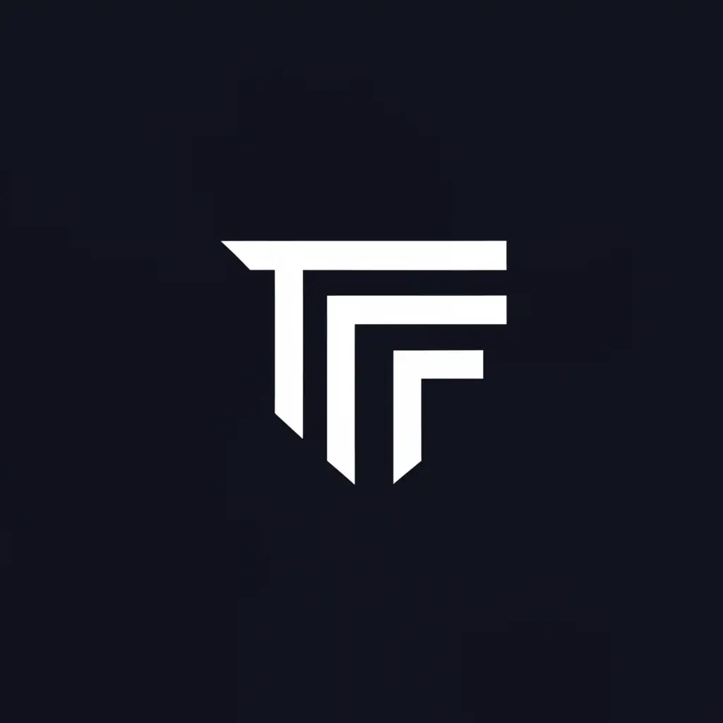 a logo design,with the text "T.F", main symbol:squire,Minimalistic,be used in Technology industry,clear background