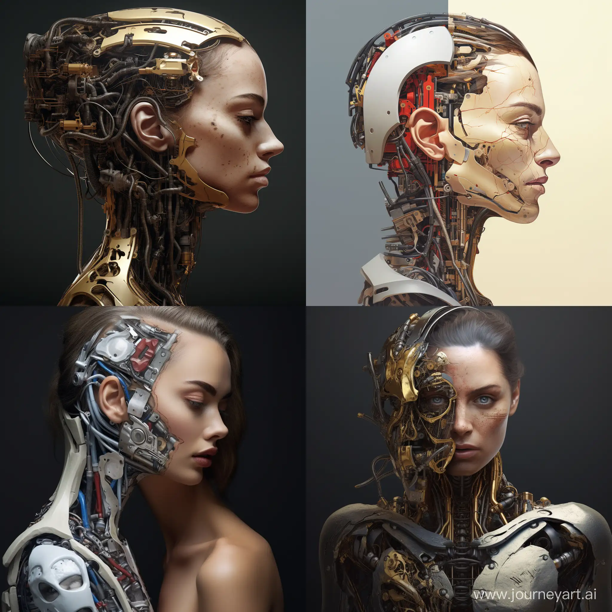 Fusion-of-Humanity-and-Technology-Half-Human-Half-Robot-Art