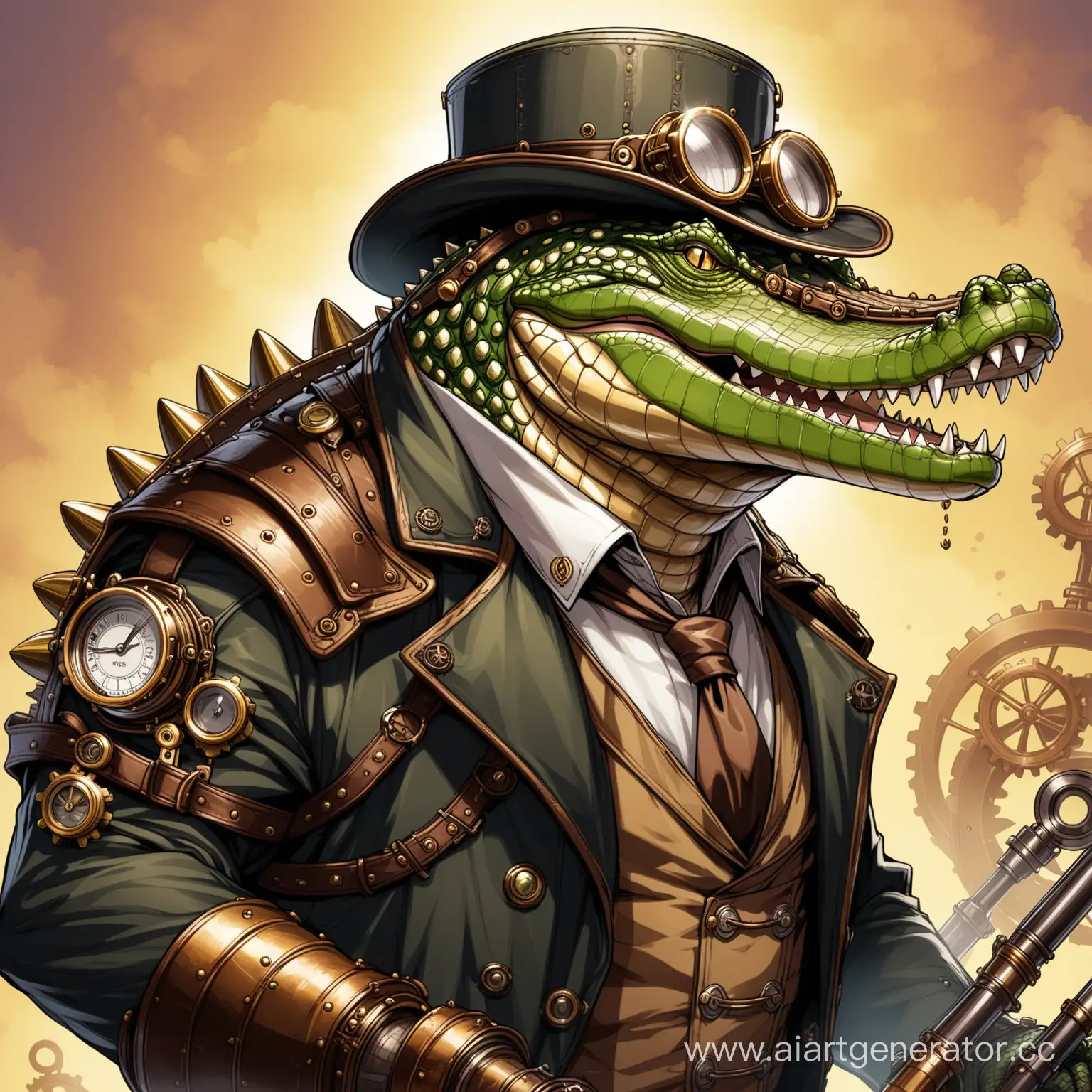 Paladin Steampunk Crocodile
