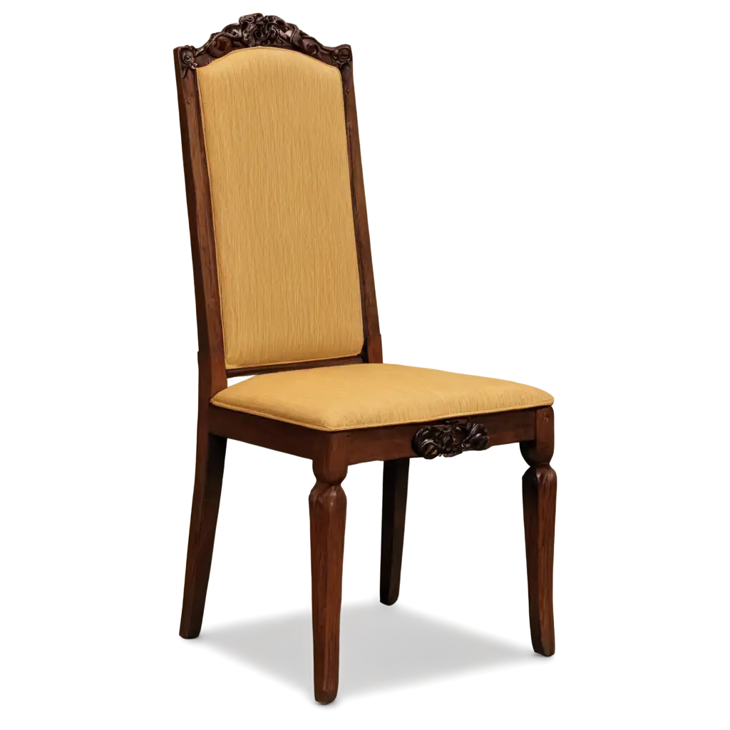 a wooden chair 
