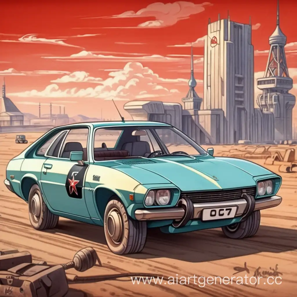 Soviet-Old-Car-Concept-2077-RetroFuturistic-Anime-Art