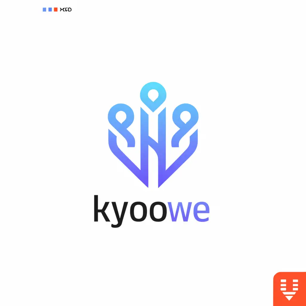 a logo design,with the text "KyOOWe", main symbol:hand,Moderate,clear background