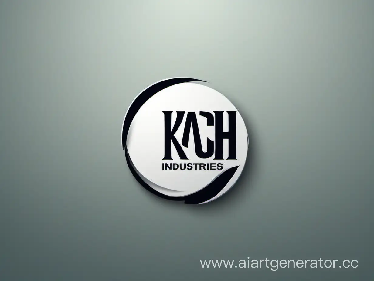 логотип для компании Kach Industries, компания создает технологи.