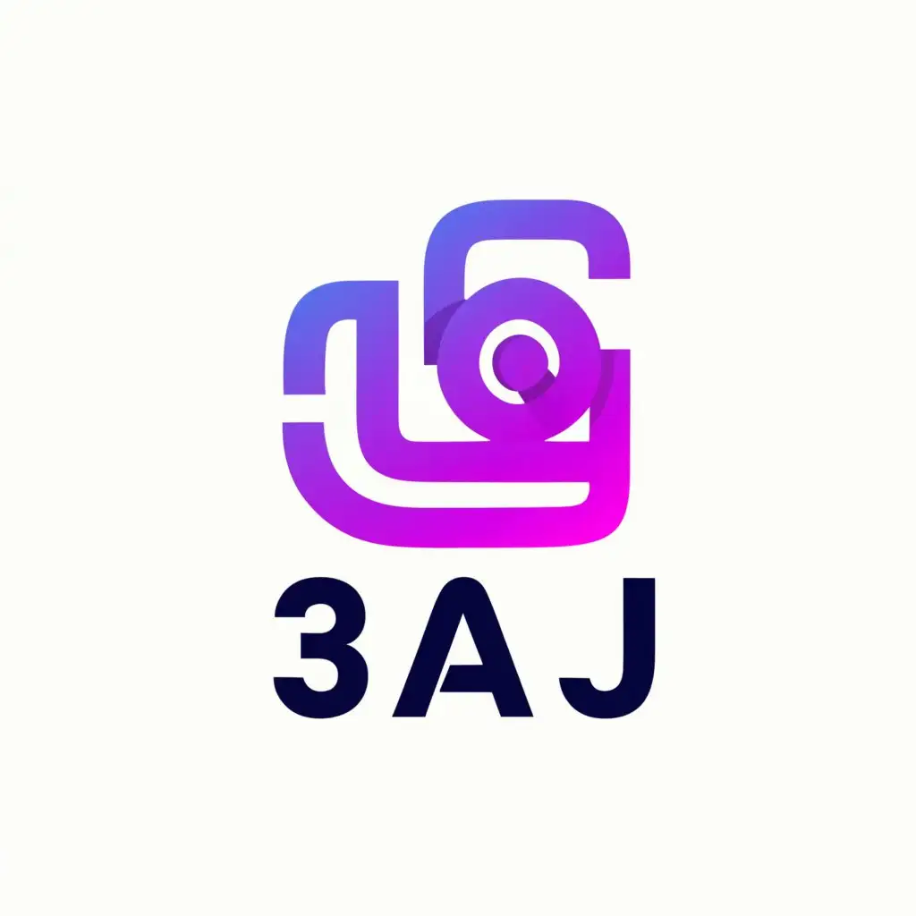 a logo design,with the text "3AJ", main symbol:vlog video creator,Moderate,be used in Travel industry,clear background