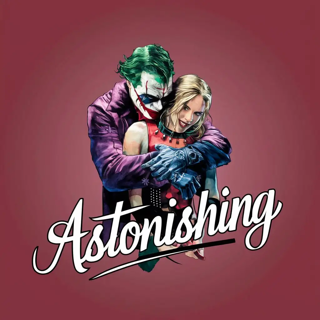 LOGO-Design-For-Astonishing-Heath-Ledgers-Joker-Embracing-Harley-Quinn-Tattoo-Design