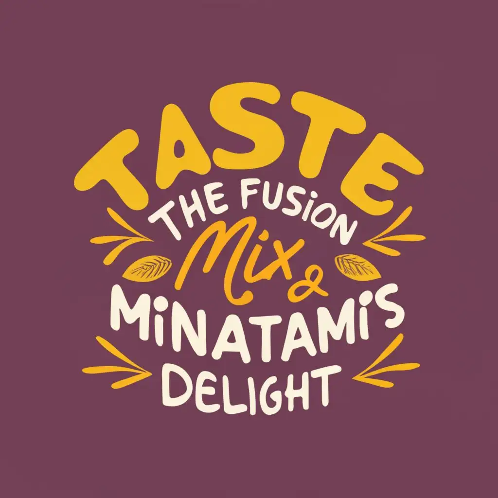 logo, Taste the Fusion, Feel the Tradition., with the text "TapiTreats: Mix Chips and Minatamis Delight", typography, be used in Retail industry