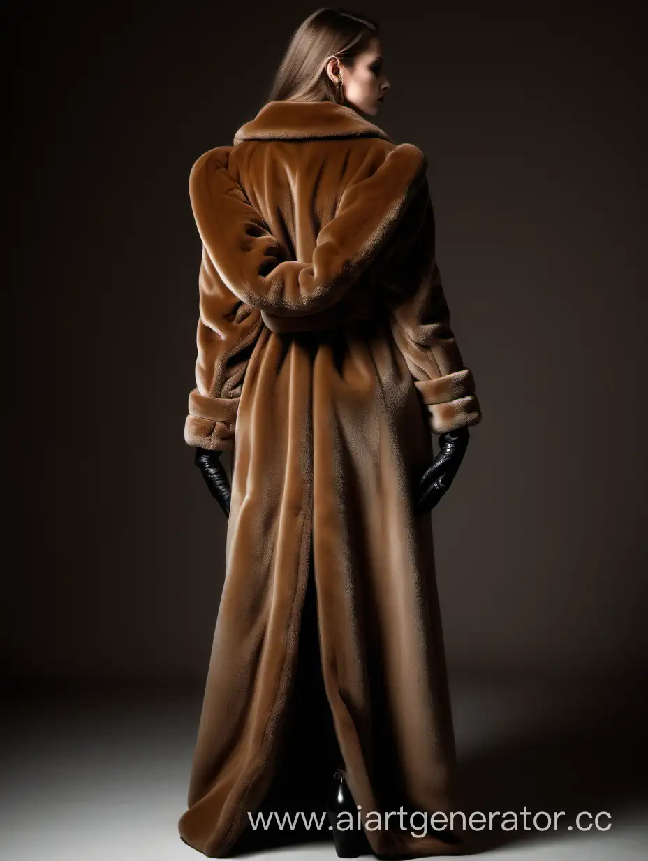 Elegant-Tall-Woman-in-Sable-Coat-with-Hands-Bound-in-Handcuffs