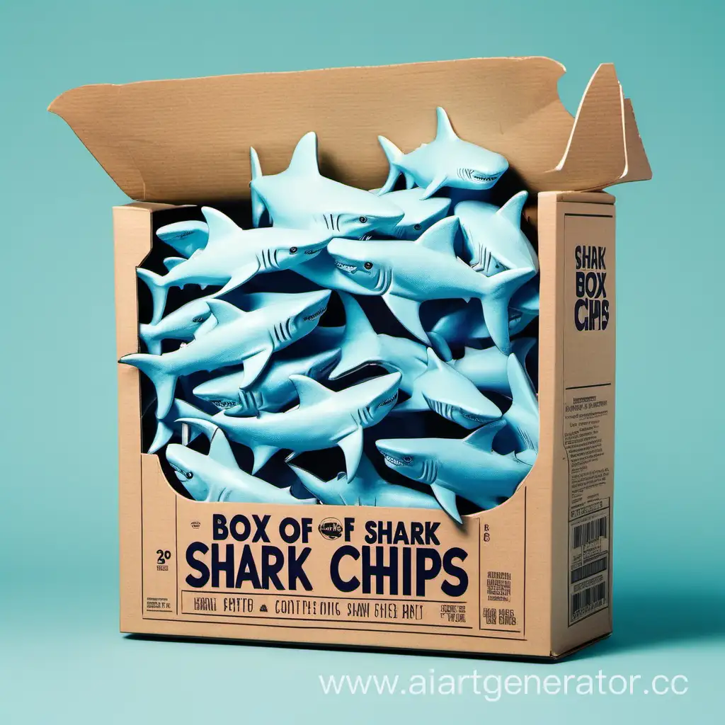 Коробка акульих чипсов