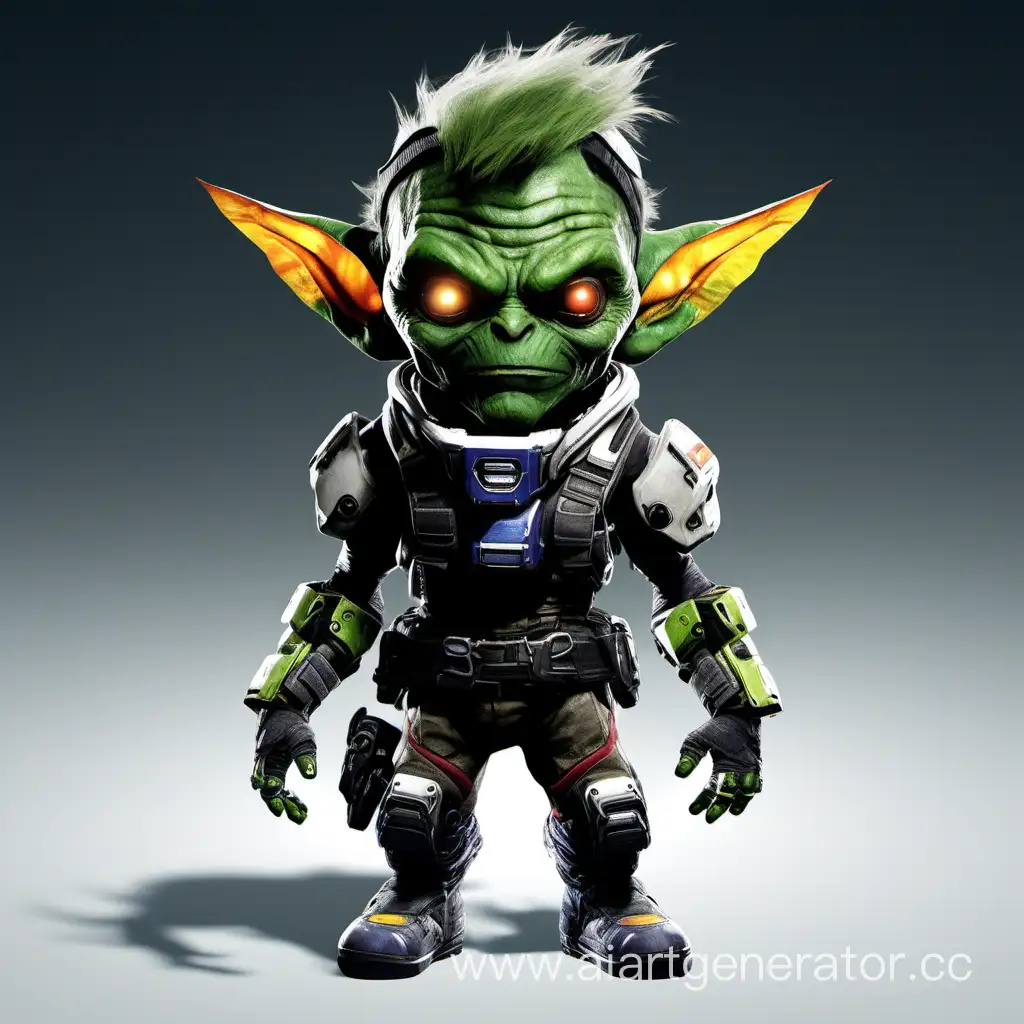 Cheerful-Green-Goblin-Dressed-as-Jack-Cooper-from-Titanfall-2