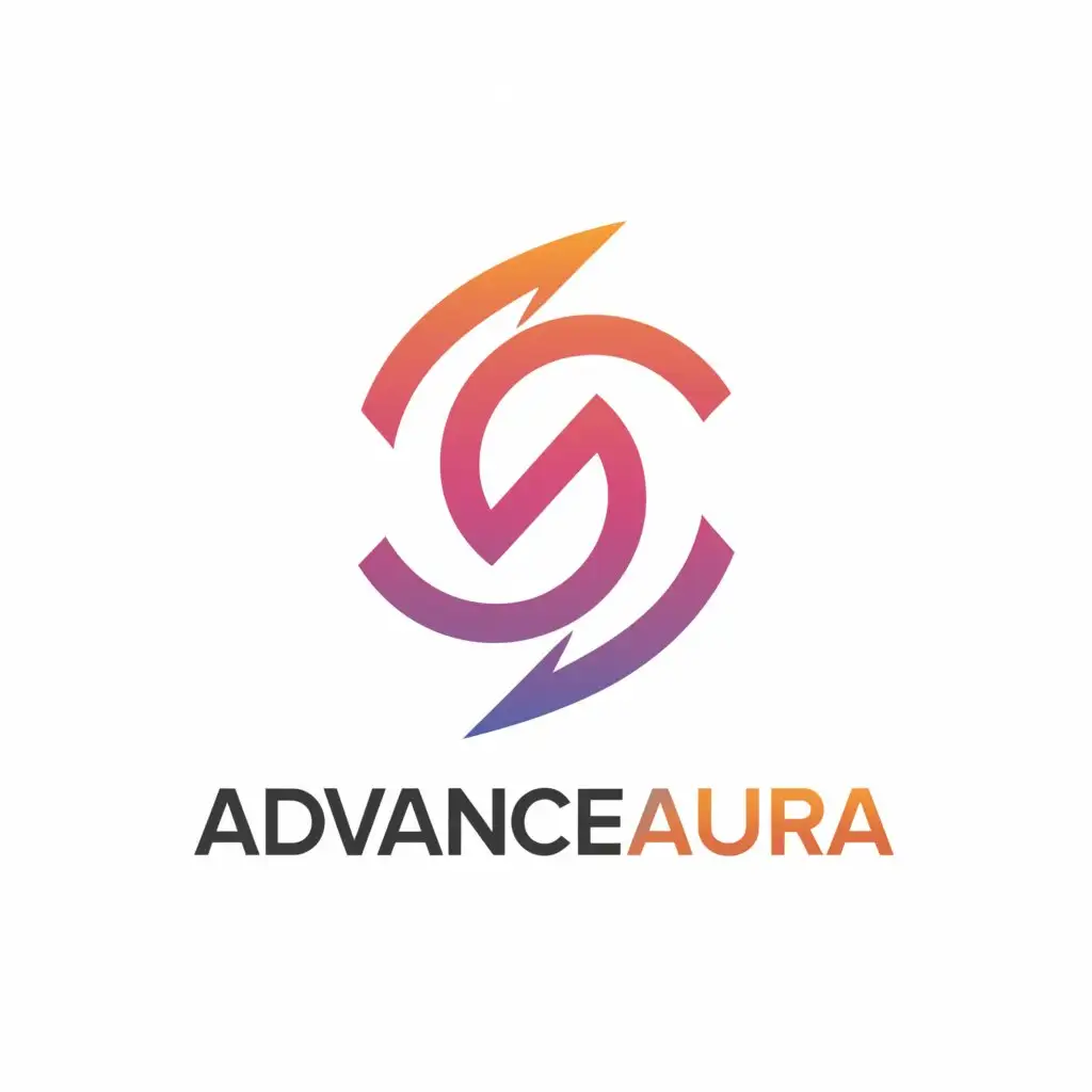 a logo design,with the text "AdvanceAura", main symbol:These ideas aim to capture the essence of progress and advancement while offering a range of visual representations that align with the brand's identity and message

logo design ideas incorporating symbolic elements for the AdvanceAura brand:

1. Create a sleek, minimalist arrow pointing upwards, symbolizing growth and improvement.
2. Infinity Loop:Incorporate an infinity symbol (∞) into the design to represent continuous progress and limitless potential.
Experiment with different arrangements of the symbol, such as intertwining it with the brand name or using it as a standalone element.
3. Spiral of Transformation:Design a spiral motif symbolizing the journey of transformation and progress.
Experiment with different variations of the spiral, such as a Fibonacci spiral or a spiral staircase, to convey the idea of growth and evolution.,Moderate,be used in Sports Fitness industry,clear background