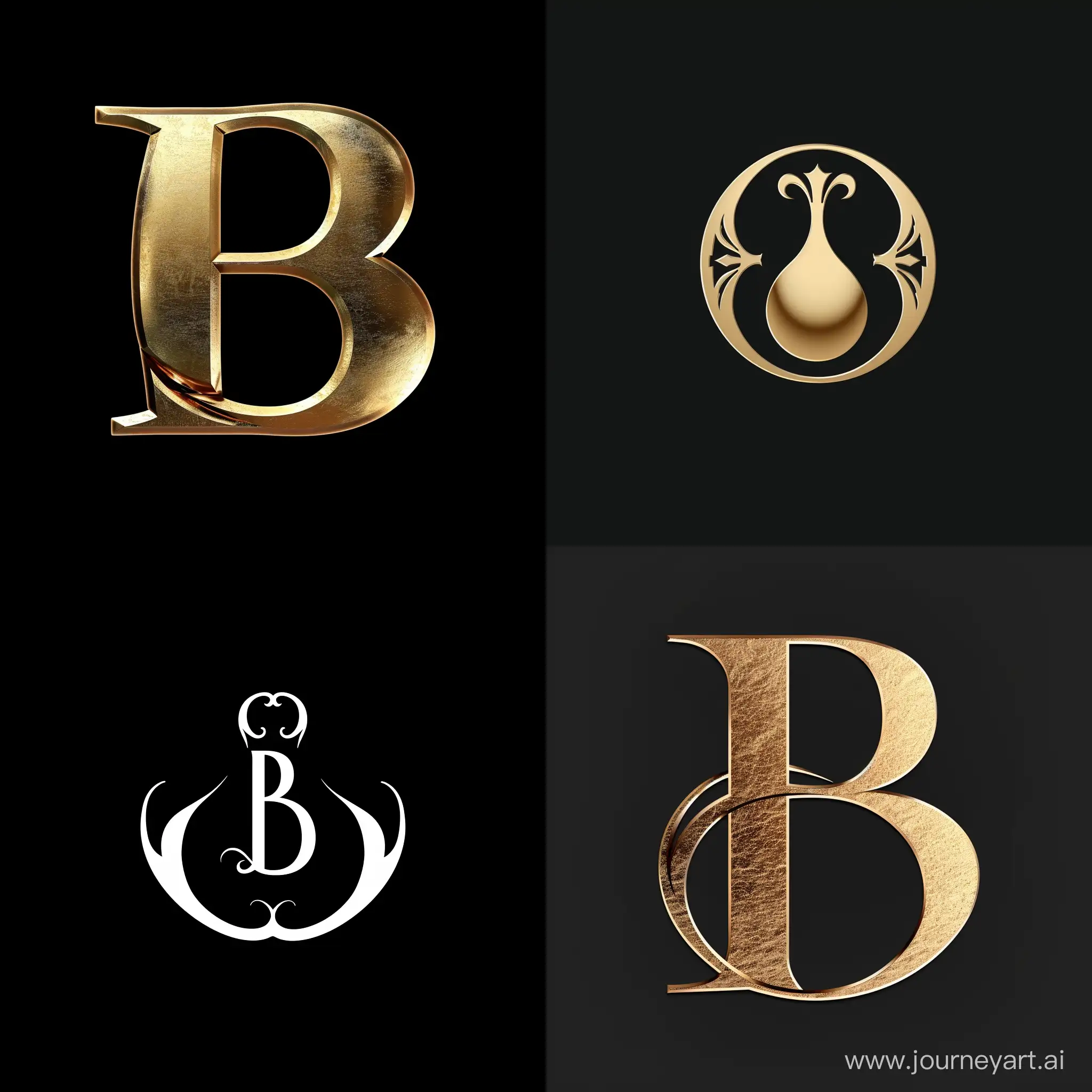 Generate logo with B letter like it’s pregnant