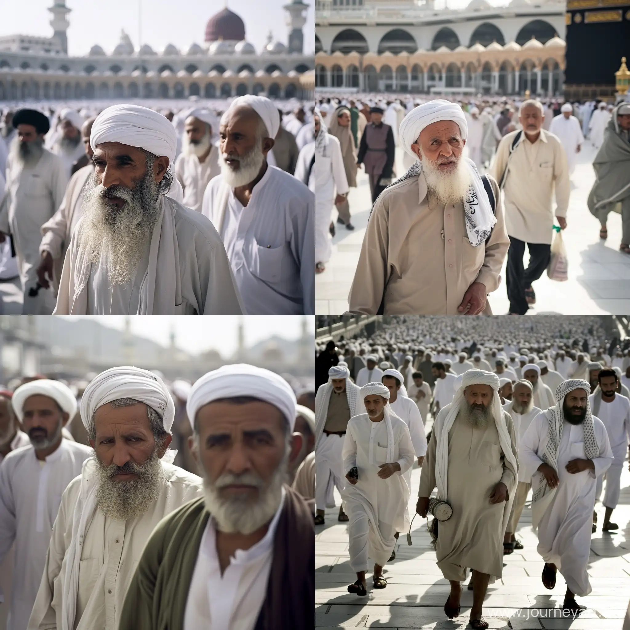 Afghan-Pilgrims-Engaging-in-Spiritual-Rites-at-Mecca