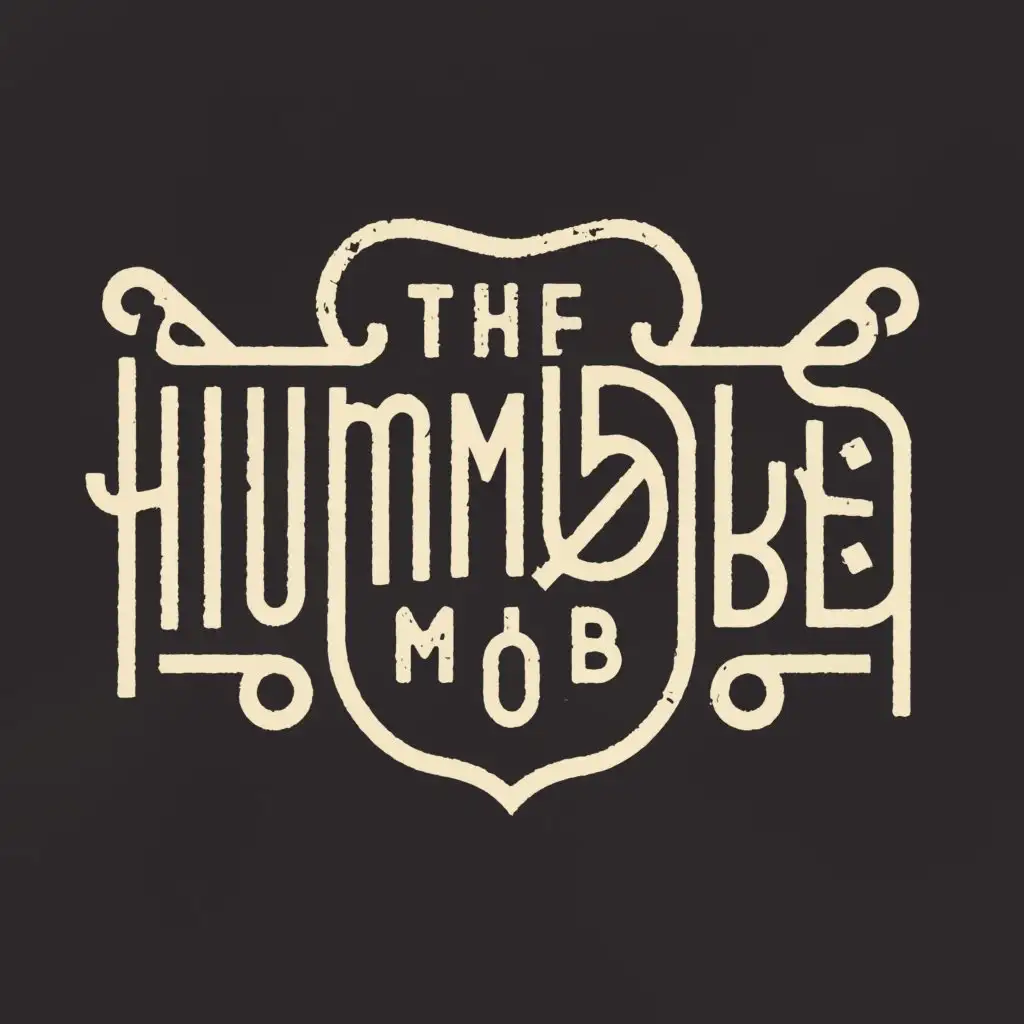 a logo design,with the text "The Humble Mob", main symbol:T.H.M.,Moderate,be used in Entertainment industry,clear background