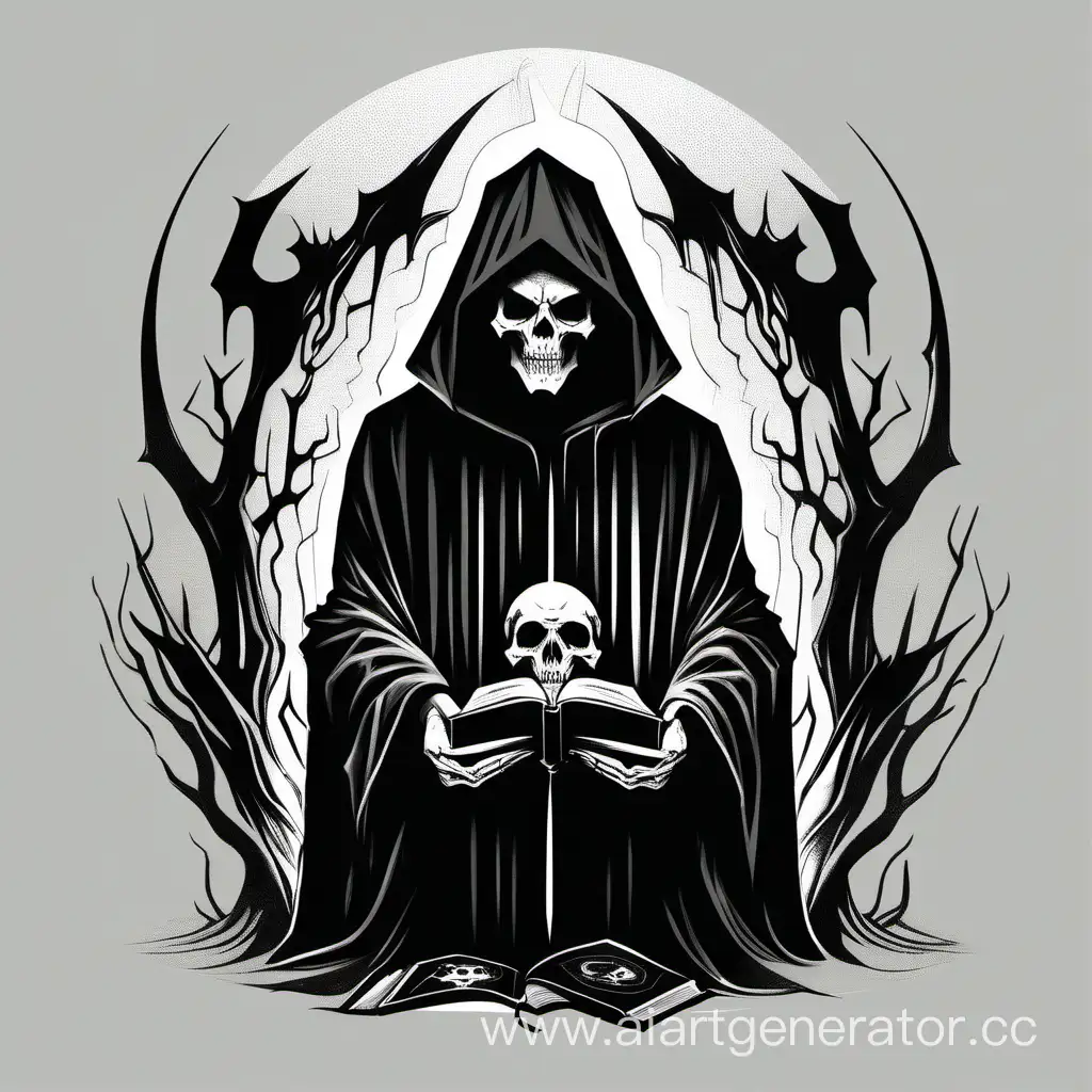 Hexen-2-Acolyte-in-Cloak-with-Demonic-Skull-Minimalist-Art