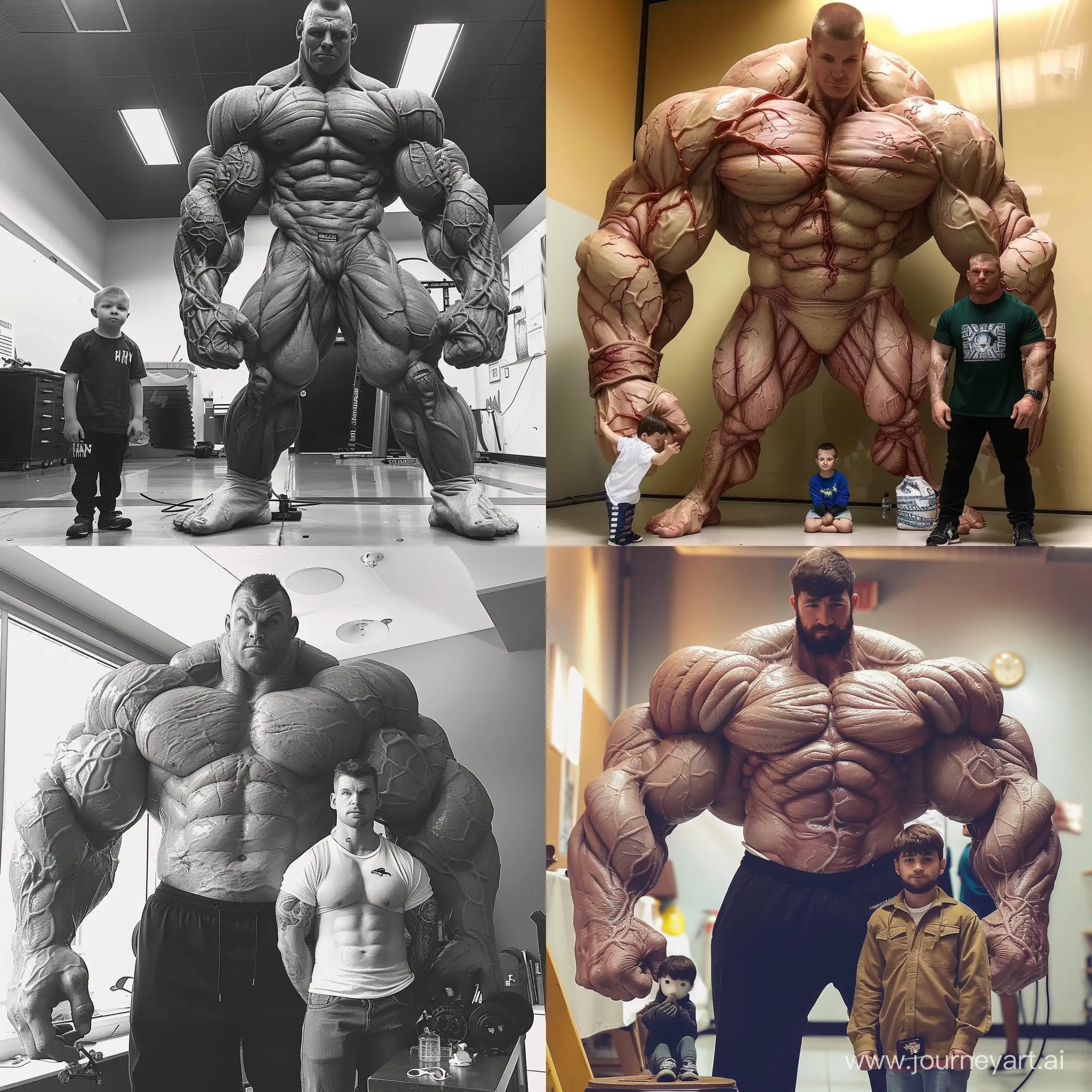 Massive-Bodybuilder-Dwarfing-Companion-in-Size