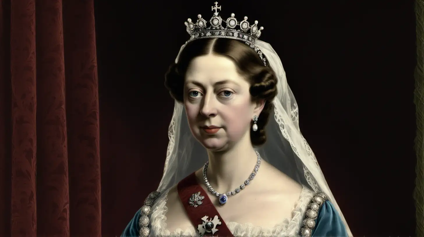 Portrait of Queen Isabel I of England in Royal Regalia