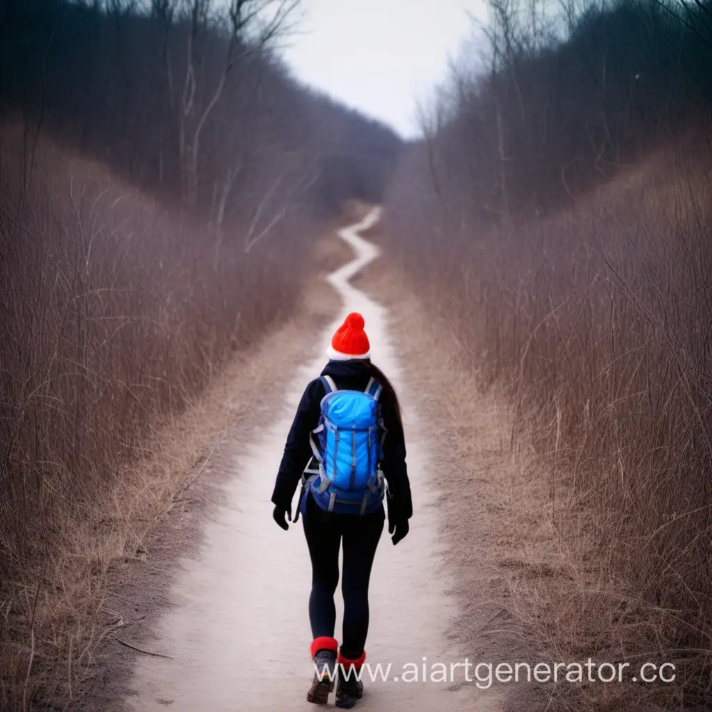 New-Year-Trail-Exploration-Adventurous-Girl-in-Tourist-Setting