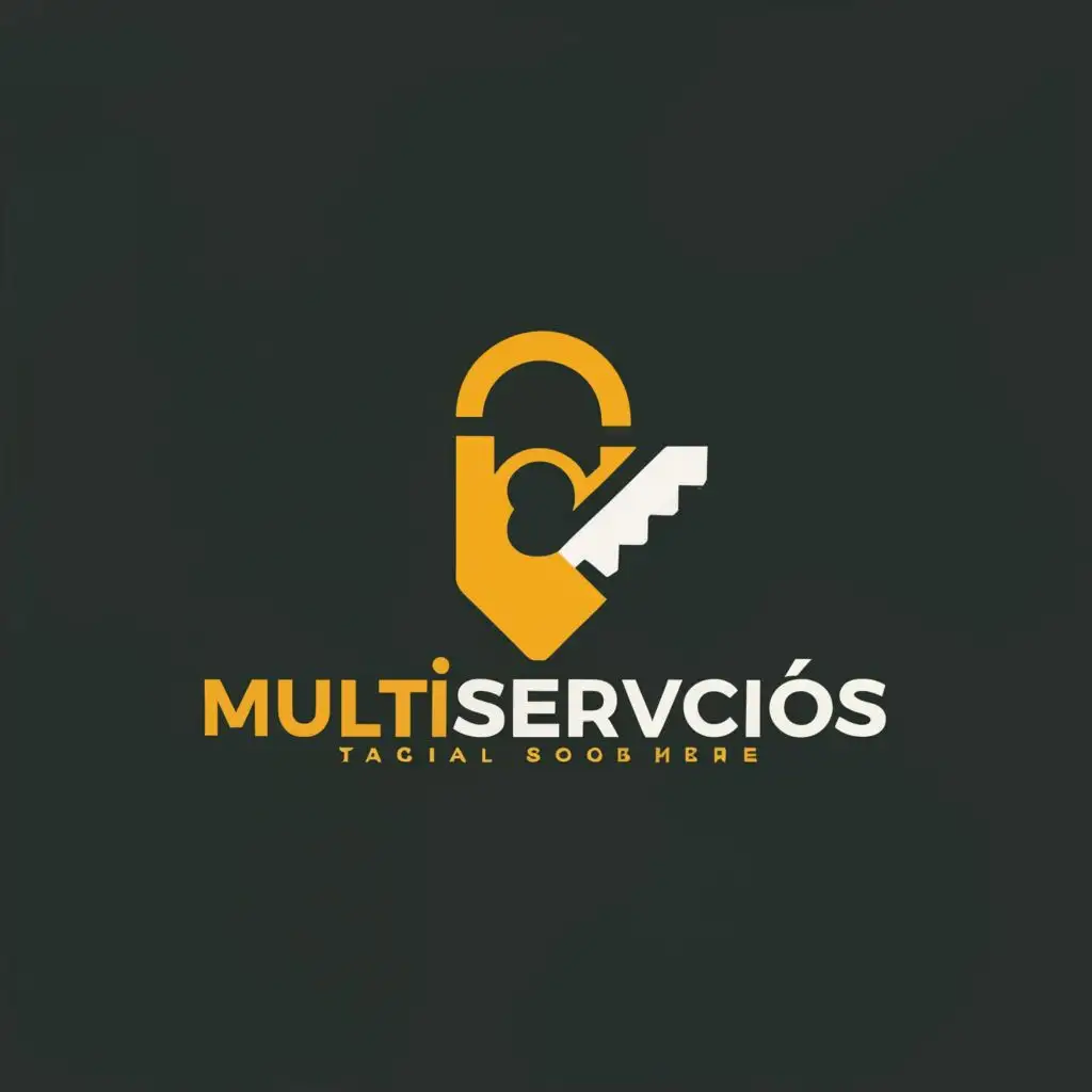 logo, It is for a locksmith company that helps unlock car or house locks and makes keys for both auto and residential , IMPORTANT: we DO NOT want a key as part of our logo. Please come up with something creative and unique, with the text "Multiservicios", typography