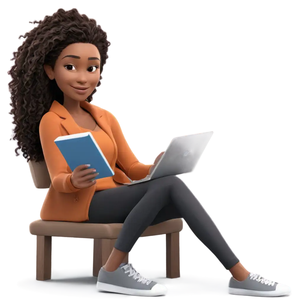 Create 3d man interactive with a 3 d girl academic counselor 