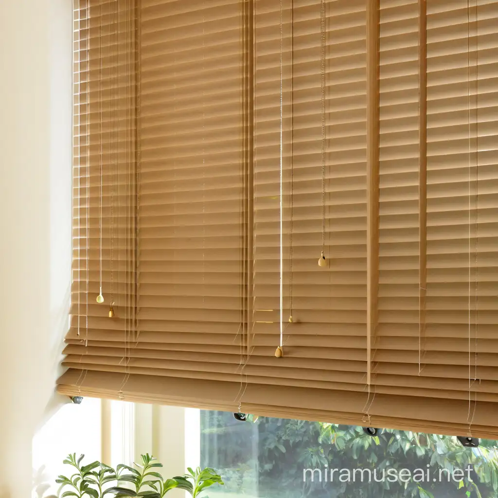 chick blinds in a room
