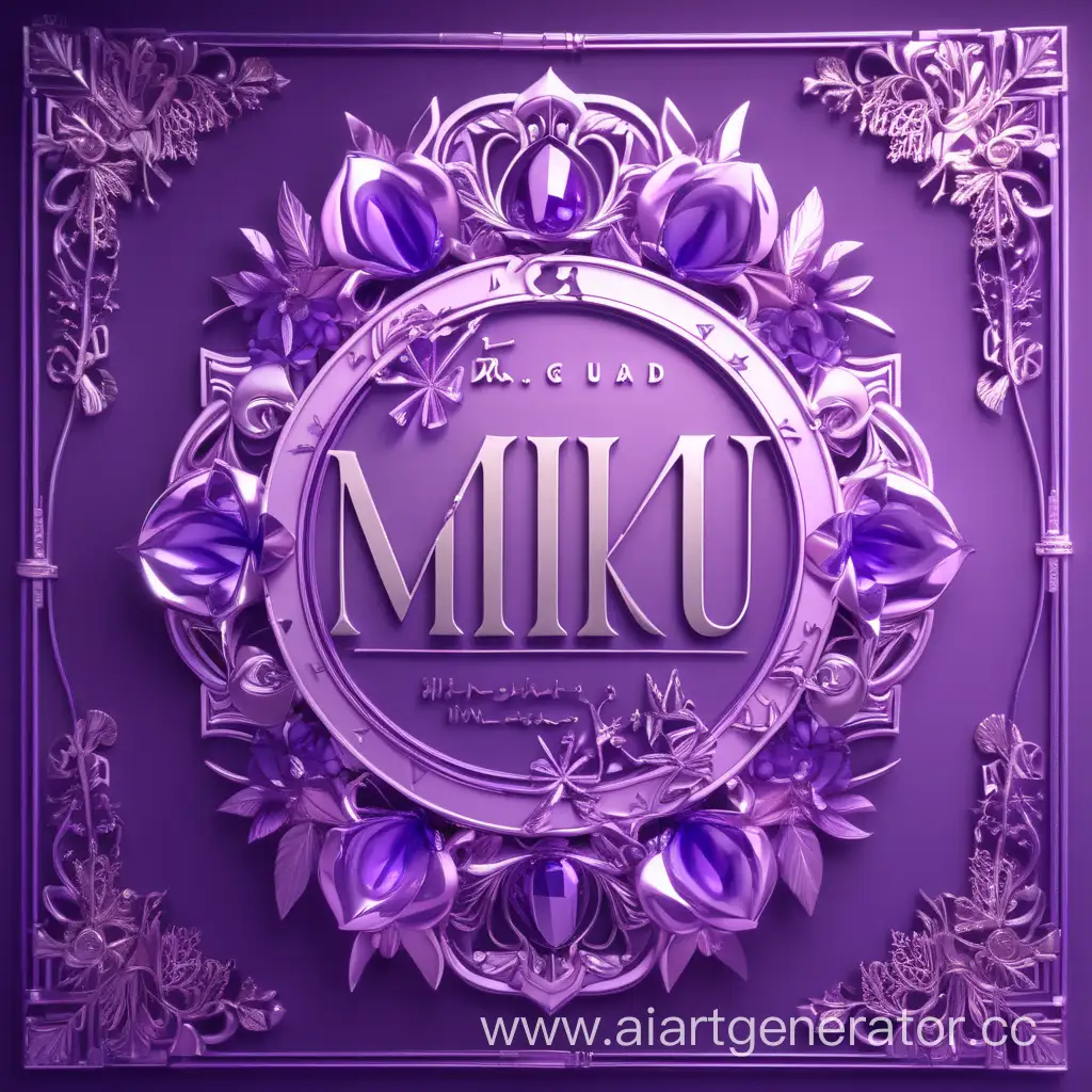 Сделай надпись: Mirakuru_13 ,фиолетовый стиль ultra hd 