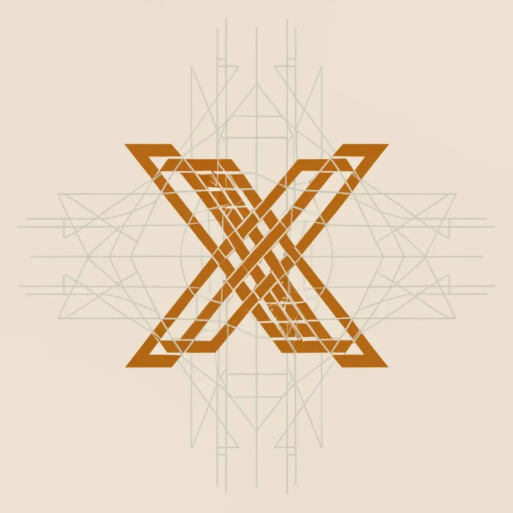 a logo design,with the text "X", main symbol:X,complex,be used in Real Estate industry,clear background