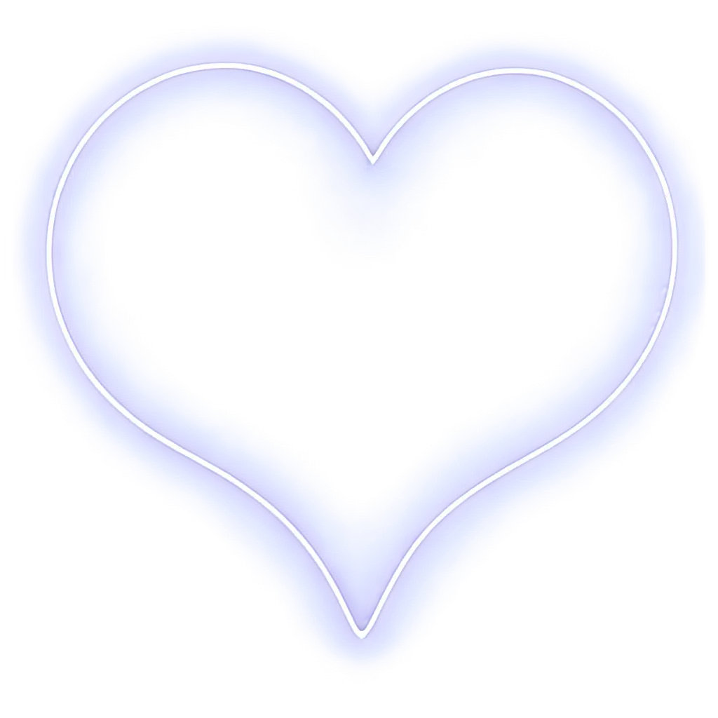 Neon Heart Shape