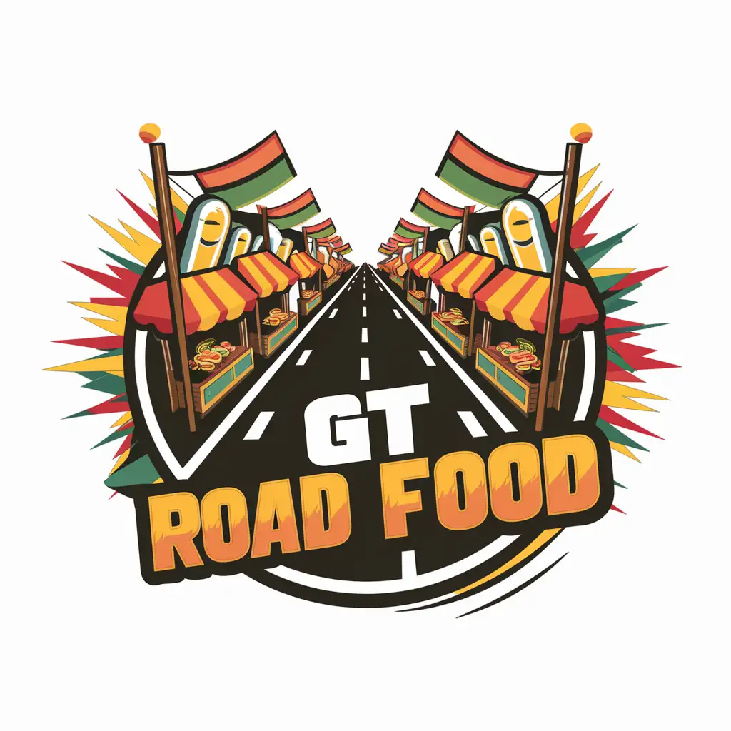 logo 
GT ROAD food
Pakistani culture, vibrant color schemes