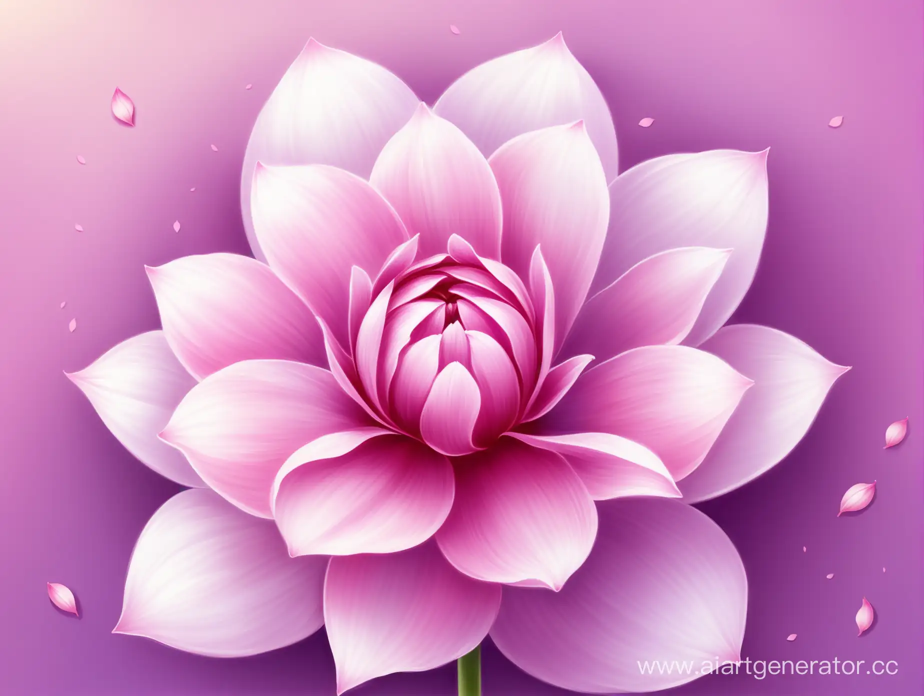 Delicate-Pink-Flower-Bud-on-Soft-Violet-Background