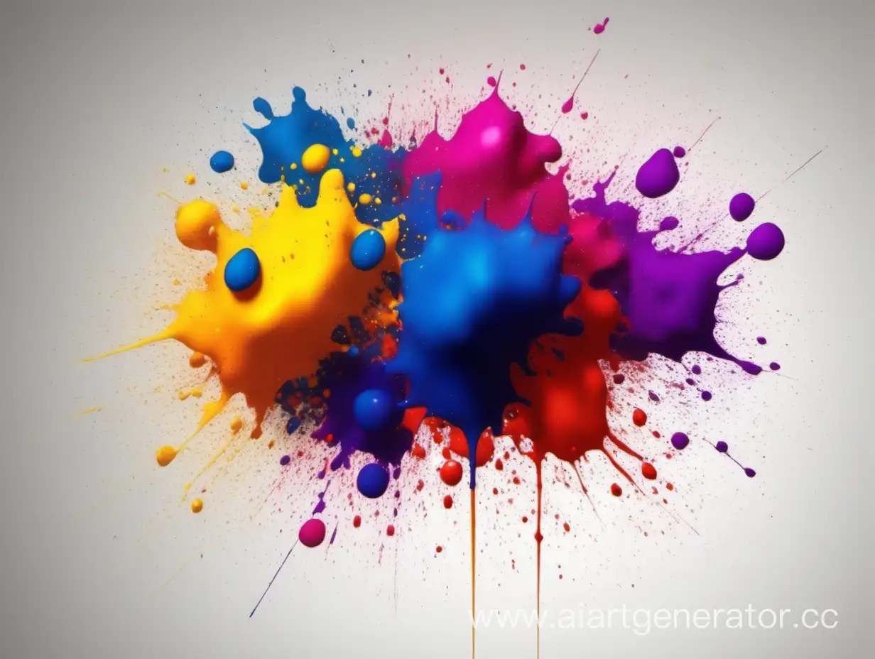 Vibrant-Abstract-Paint-Splatters-on-White-Canvas
