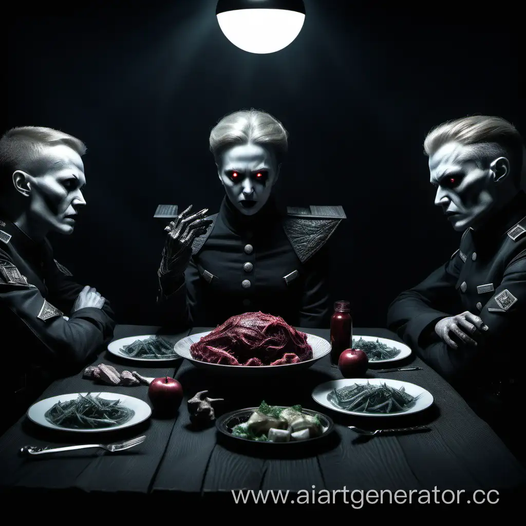 Chilling-Dark-Fantasy-Scene-Cold-Hunger-War-at-the-Table