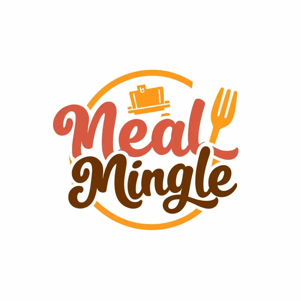 logo, Delivery meal, with the text "Meal Mingle", typography, be used in Restaurant industry