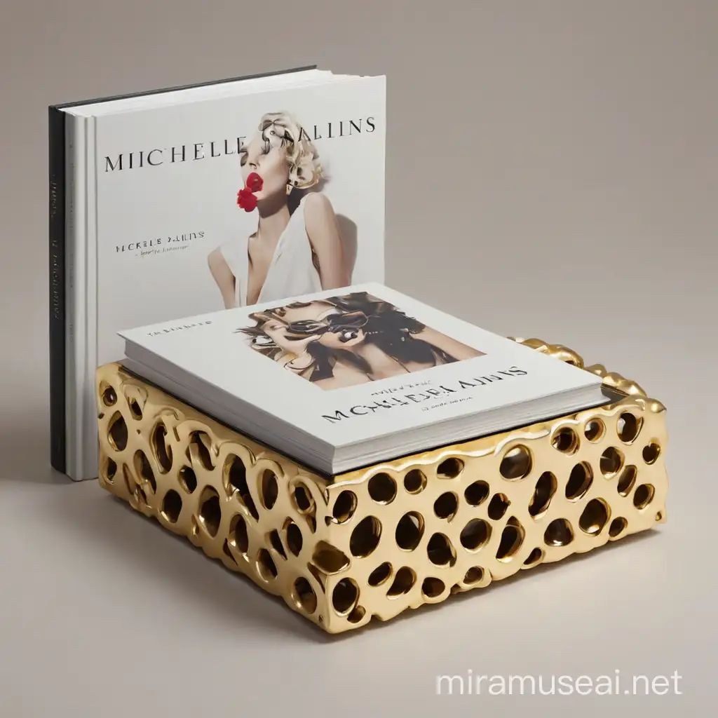 Luxurious Fashion Design Coffee Table Book Cover by Michelle Salins
