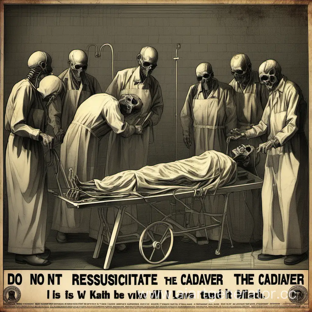 do not resuscitate the cadaver