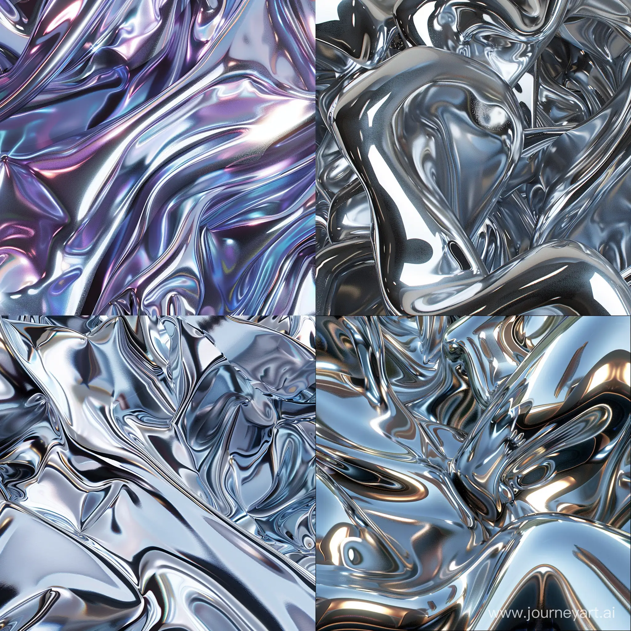 Futuristic-Holographic-Musical-Cover-with-Metallic-Chrome-Flowing-in-3D-Metal