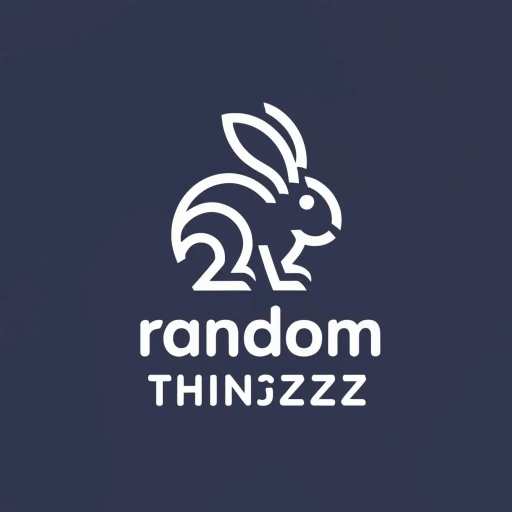 a logo design,with the text "Random Thingzzz", main symbol:Bunny,Moderate,be used in Entertainment industry,clear background